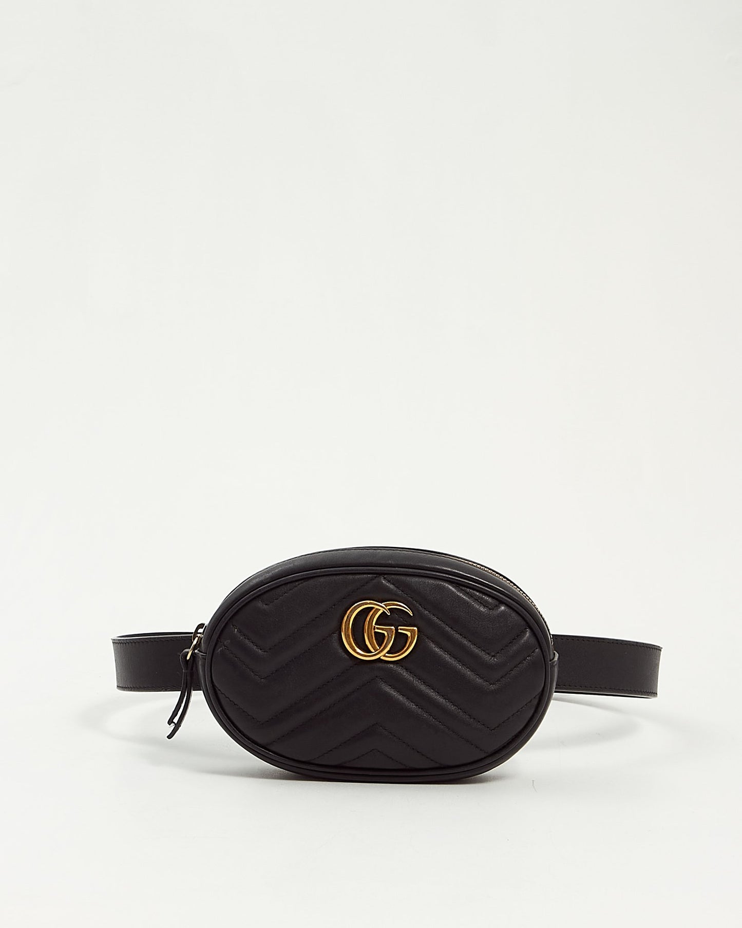 Gucci GG Marmont Matelassé Chevron Sac ceinture en cuir - 85/34