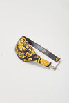 Versace Black/Yellow Print Belt Bag - 70