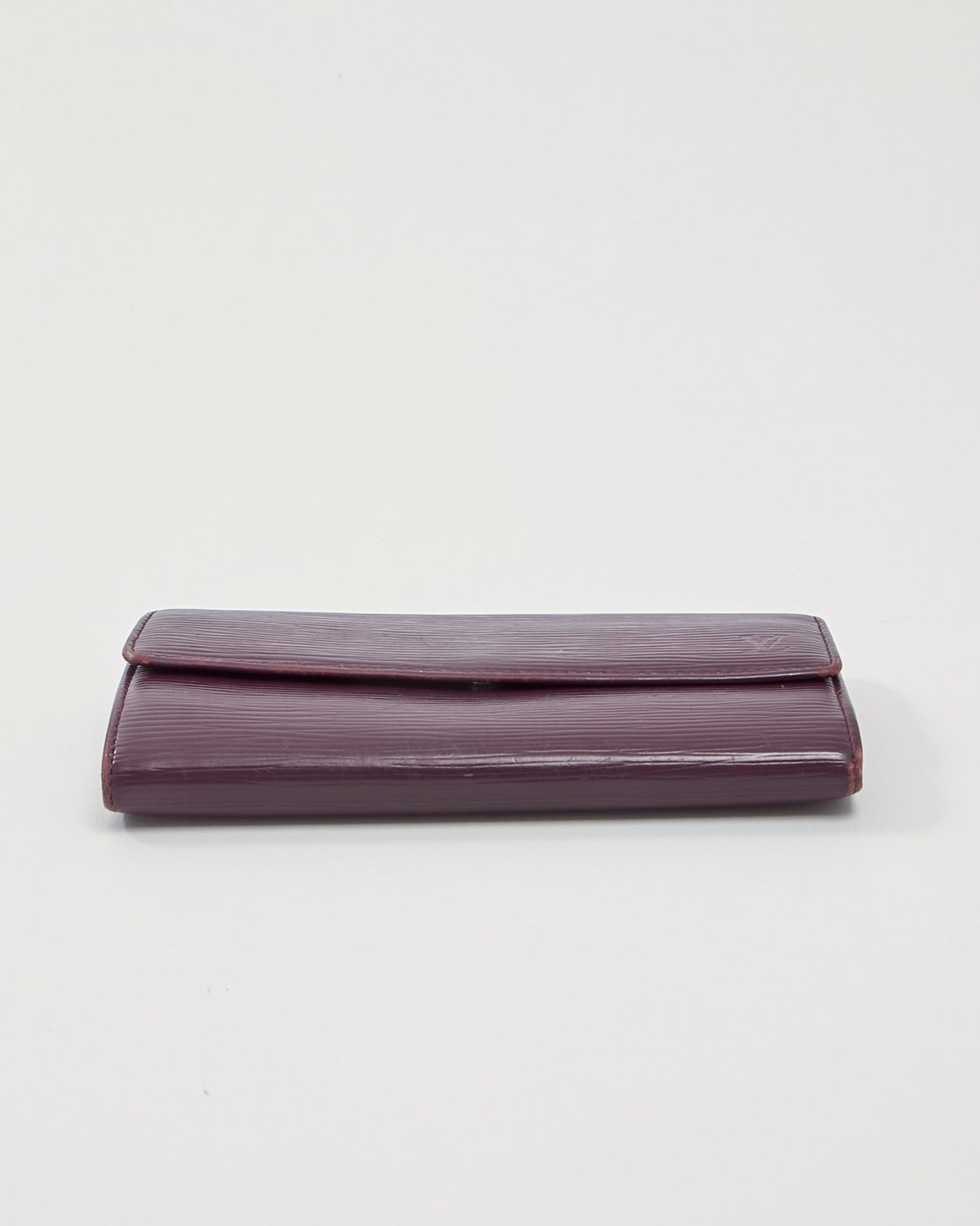 Portefeuille en cuir épi violet Louis Vuitton