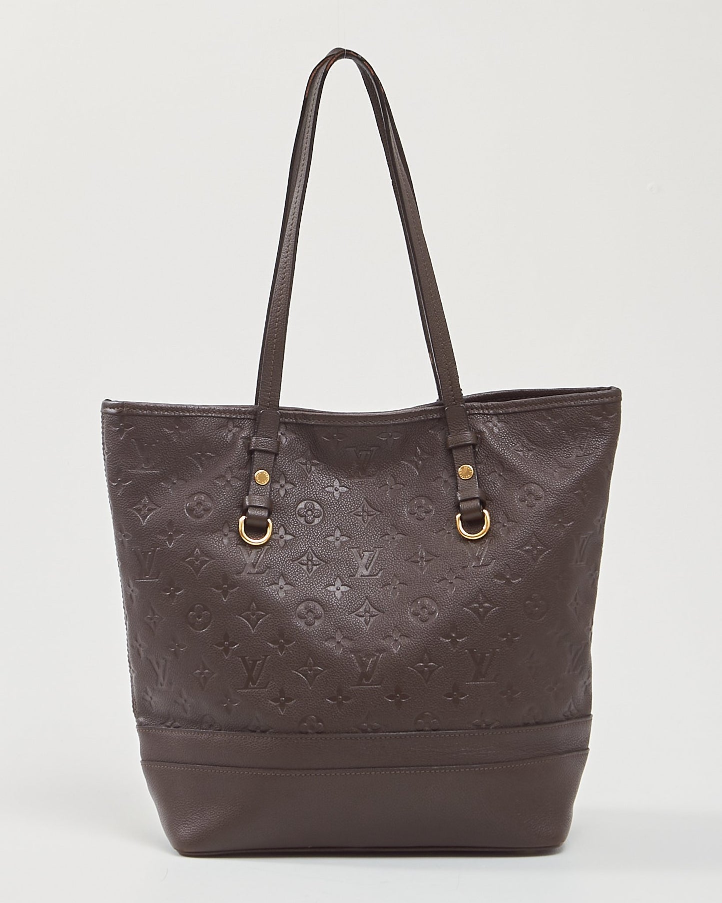 Louis Vuitton Sac cabas Empreinte Citanide PM en cuir marron