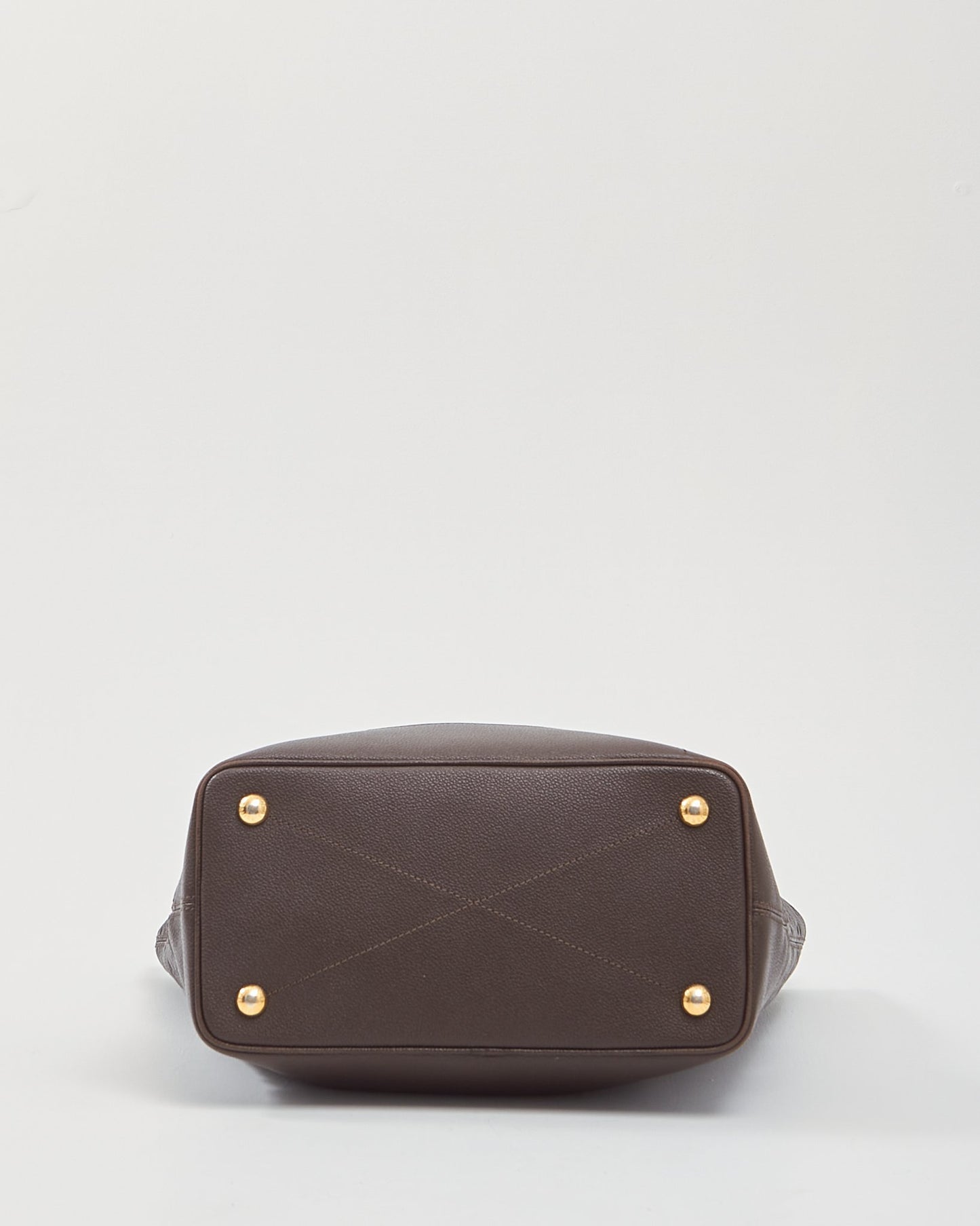 Louis Vuitton Sac cabas Empreinte Citanide PM en cuir marron