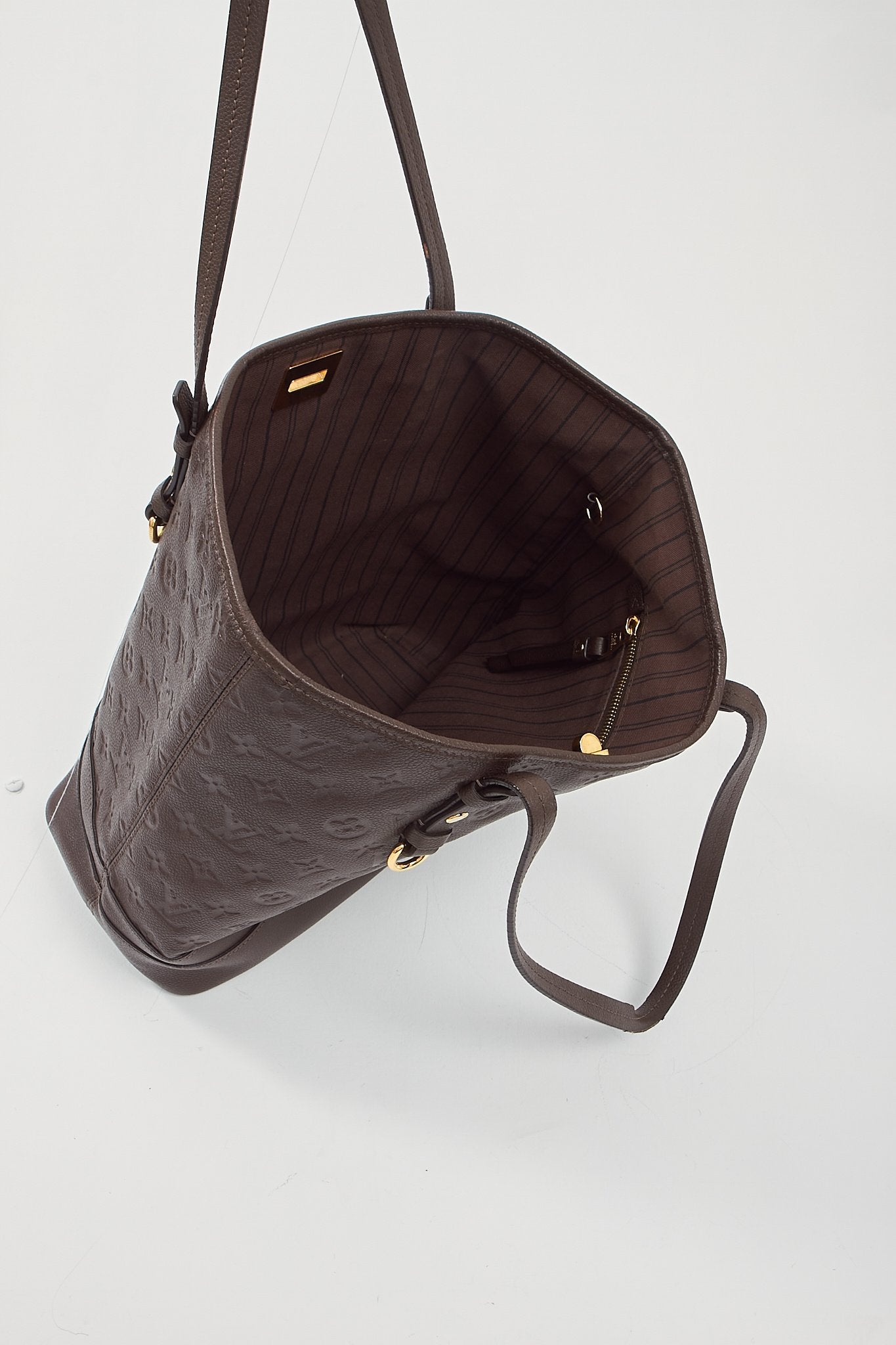 Louis Vuitton Sac cabas Empreinte Citanide PM en cuir marron