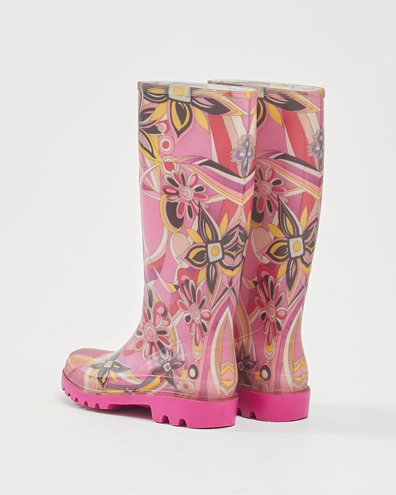 Emilio Pucci Pink Rain Boots - 38
