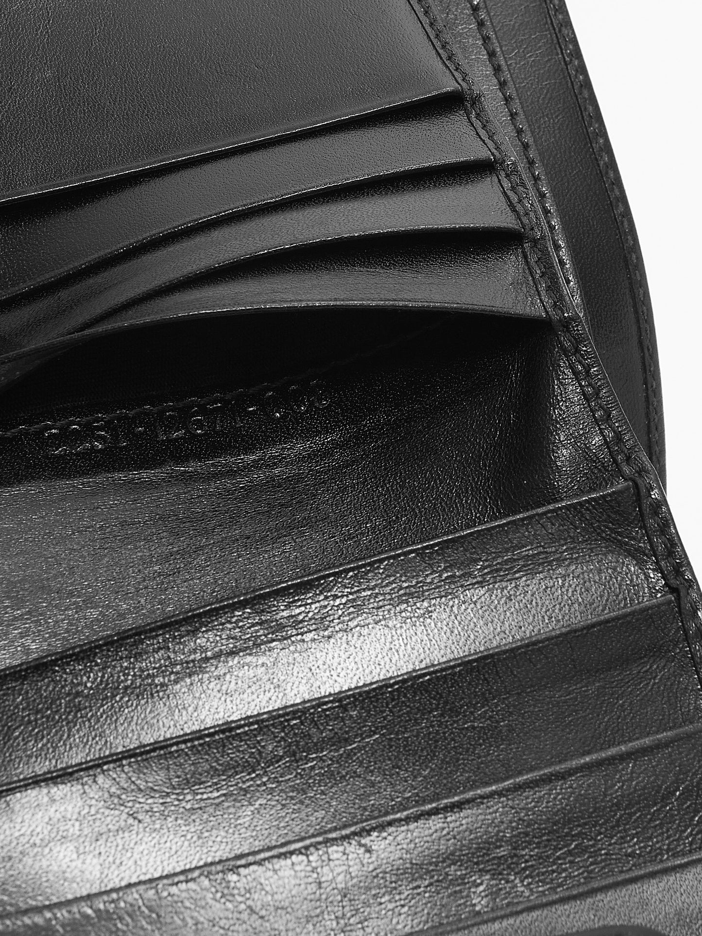 Fendi Black Leather Compact Wallet