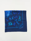 Hermès Midnight Blue Jazz Motif 90CM Silk Scarf