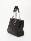 Dior Black Leather Cannage Chain Shopping Tote