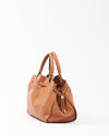 Salvatore Ferragamo Tan Leather Convertible Crossbody Bag