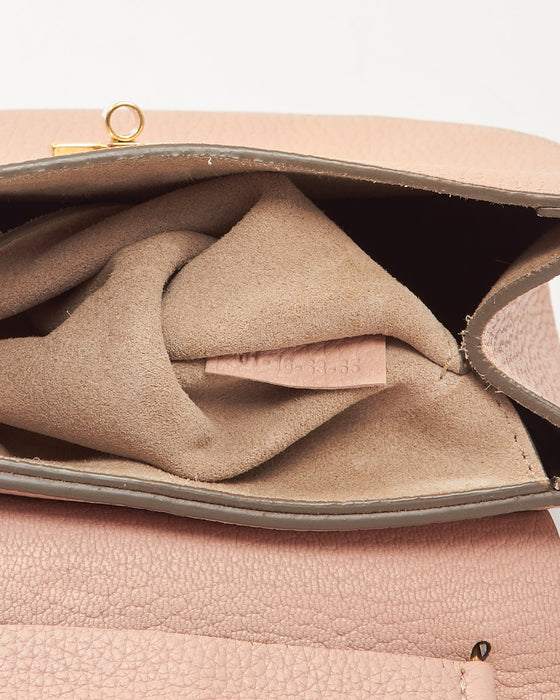 Chloé Pink Leather Drew Crossbody Bag