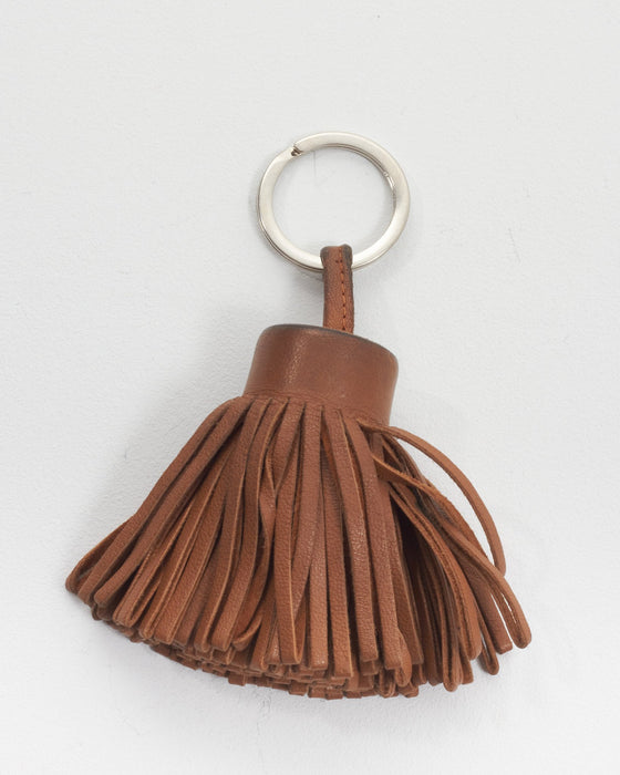 Hermès Brown Swift Leather Key Chain