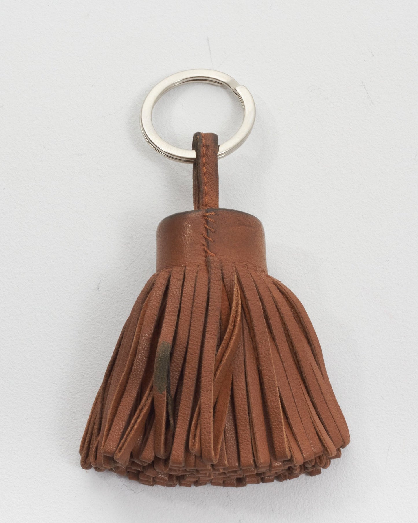 Porte-clés en cuir Swift marron Hermès