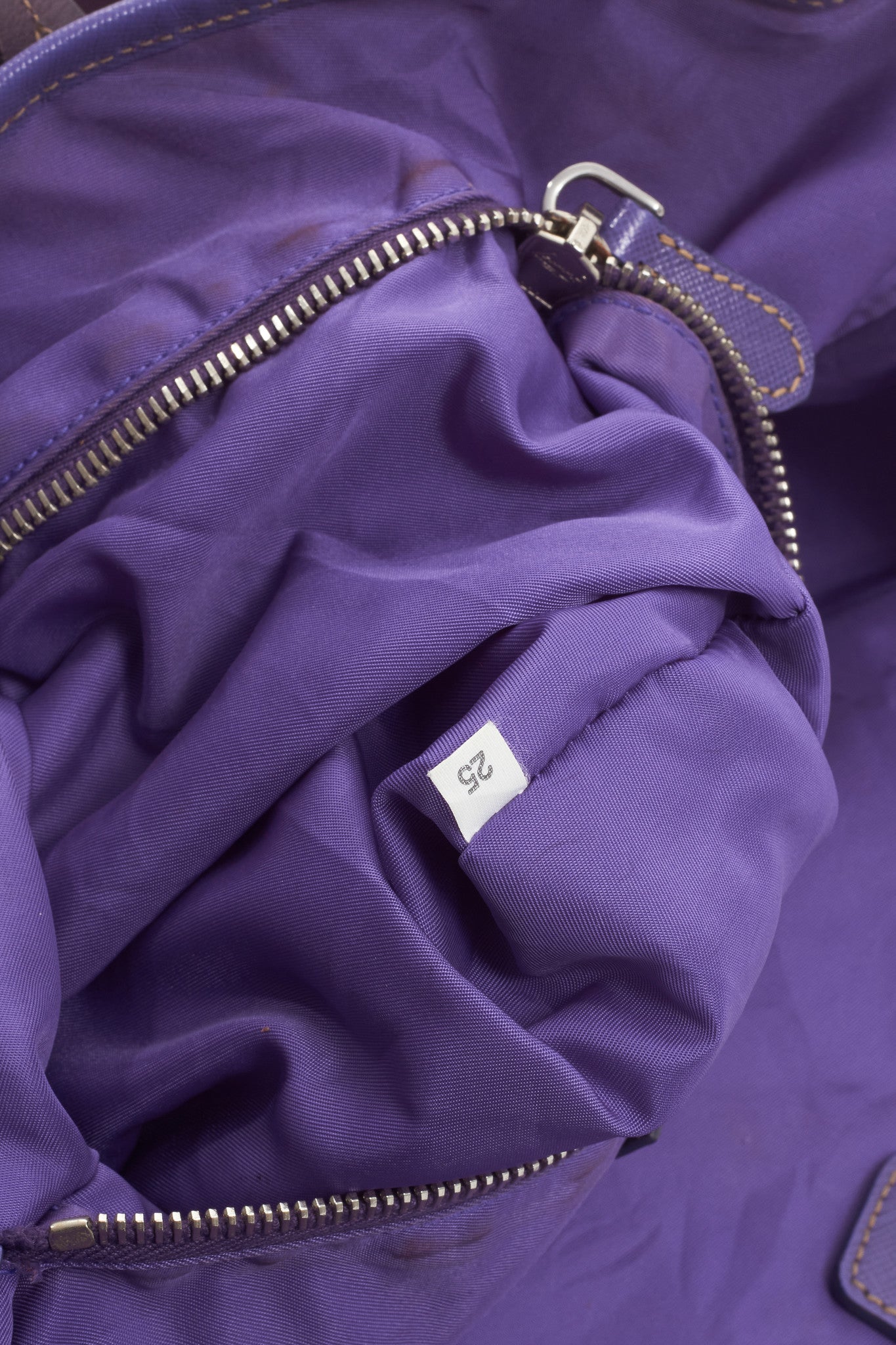 Prada Purple Nylon Medium Tote Bag