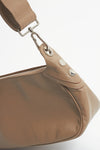 Burberry Taupe Leather Shoulder Bag
