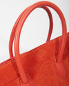 Celine Orange Suede Medium Luggage Phantom Bag