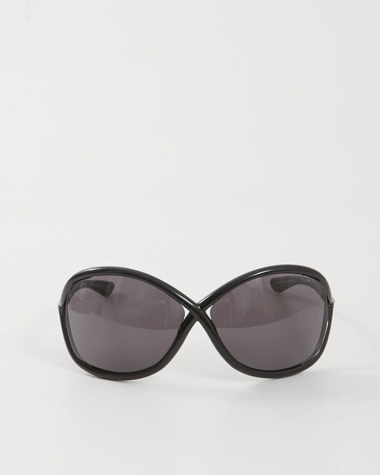 Tom Ford Black Whitney Criss Cross Sunglasses