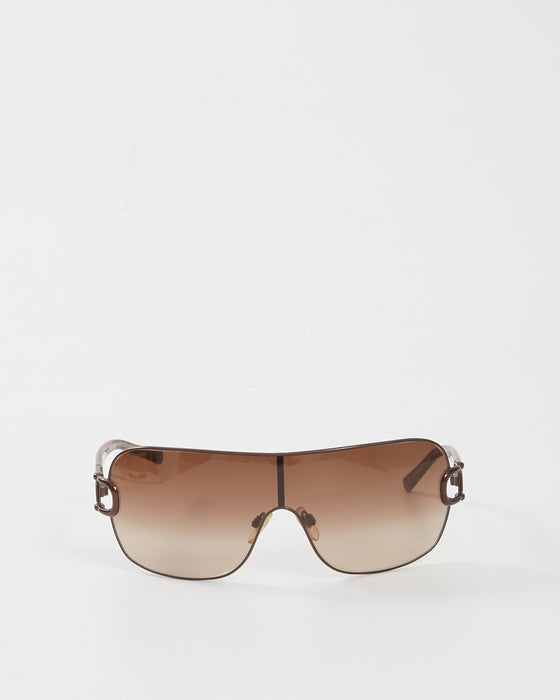 Burberry Brown B3001 One Lense Sunglasses