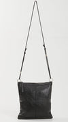Balenciaga Black Crinkled Leather City Crossbody Bag