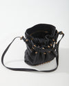 Alexander Wang Black Pebbled Leather Studded Hobo Bag
