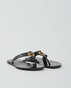 Gucci Black GG Logo Flat Sandal - 36.5