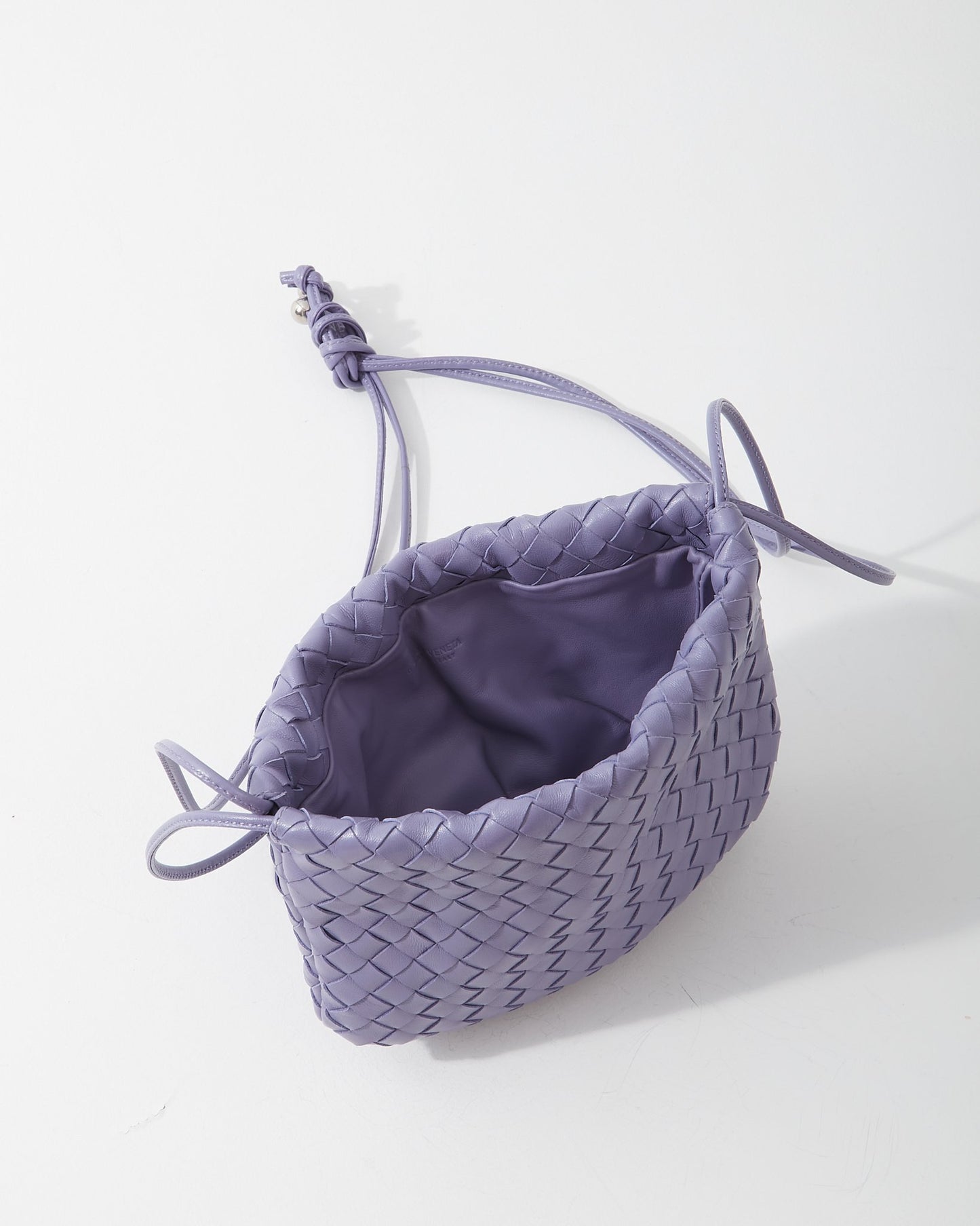 Bottega Veneta Lilac Intrecciato Leather Mini Bulb Bag
