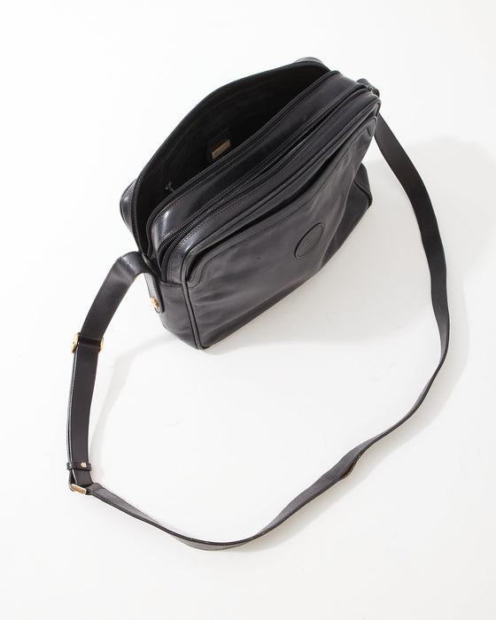 Gucci Black Leather Vintage Camera Bag