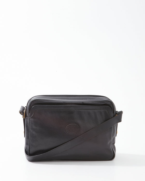 Gucci Black Leather Vintage Camera Bag