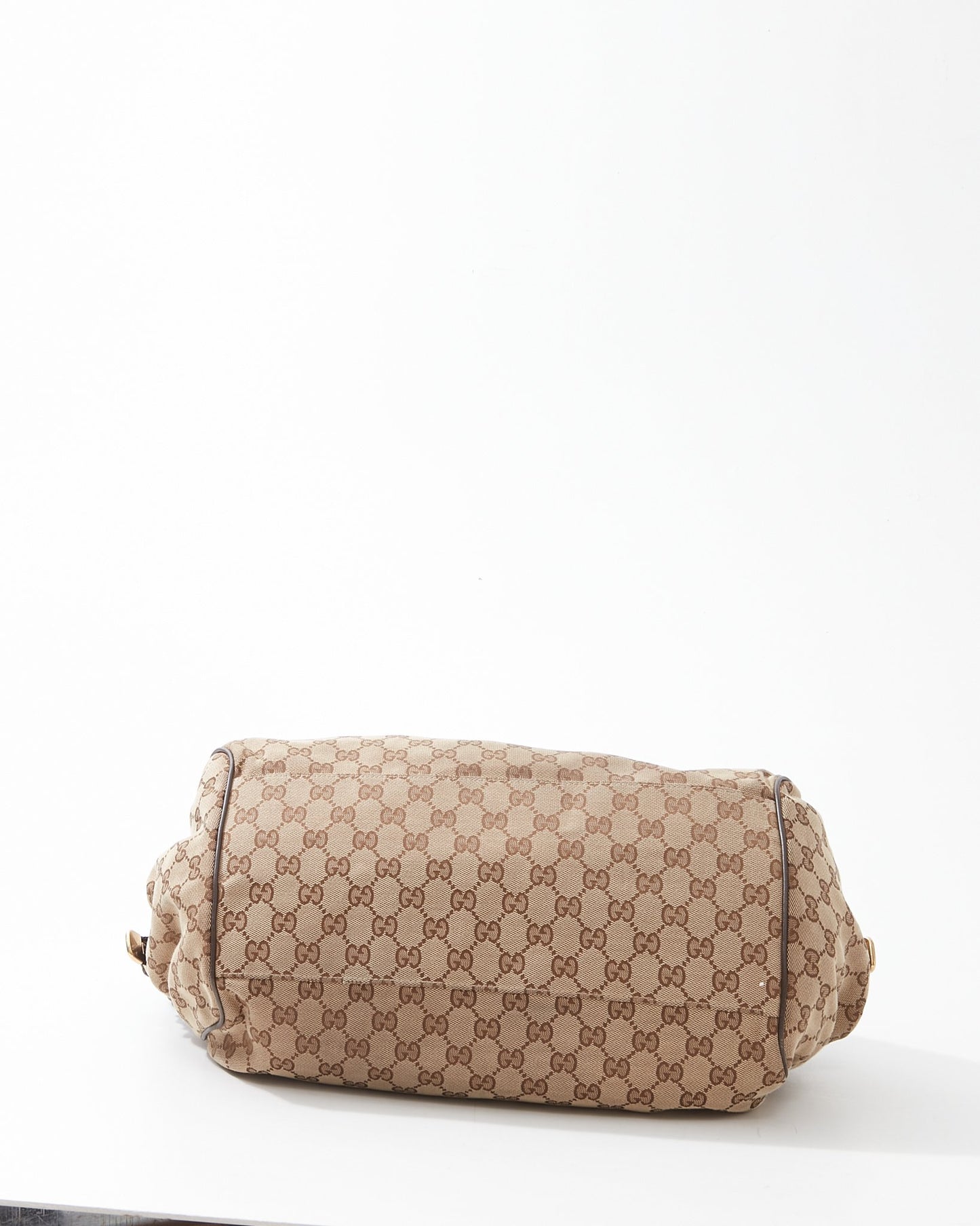 Gucci Brown Canvas GG Top Handle Bag