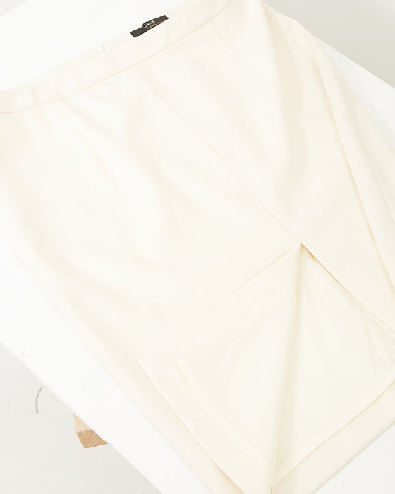 SET Cream Wool Skirt - XL