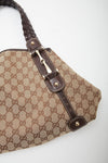 Gucci Brown Canvas GG Abbey Tote Bag