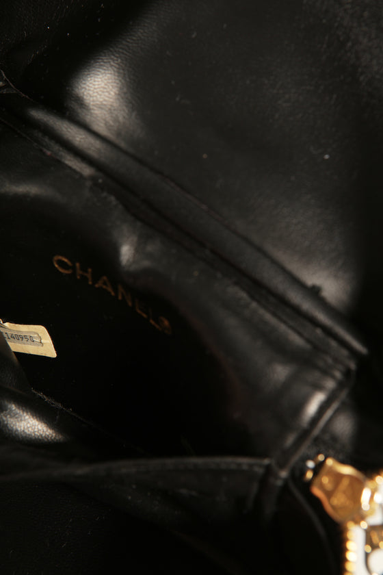 Chanel Black Lambskin CC Vanity Case