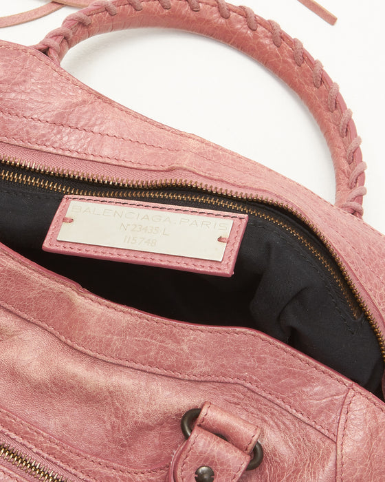 Balenciaga Pink Leather Classic City Bag