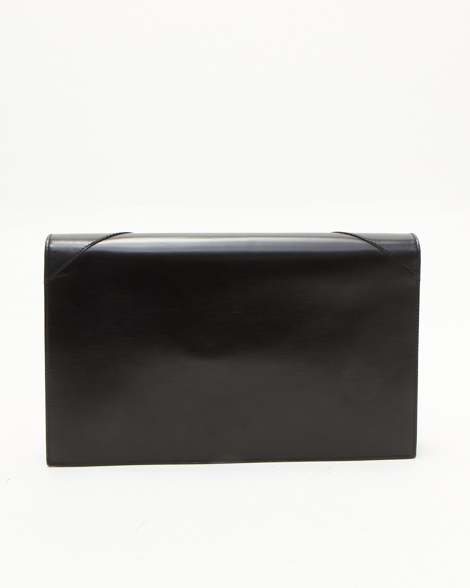 Saint Laurent Vintage Black Leather Y Shoulder Bag