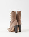 Jimmy Choo Beige Suede Button-Up Boots - 39.5