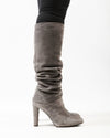 Stuart Weitzman Grey Suede High Heel Boots - 8.5