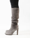 Stuart Weitzman Grey Suede High Heel Boots - 8.5