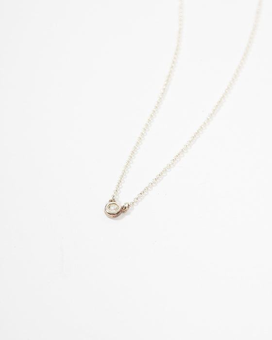 Tiffany & Co Silver Sterling Diamonds By The Yard Pendant Necklace