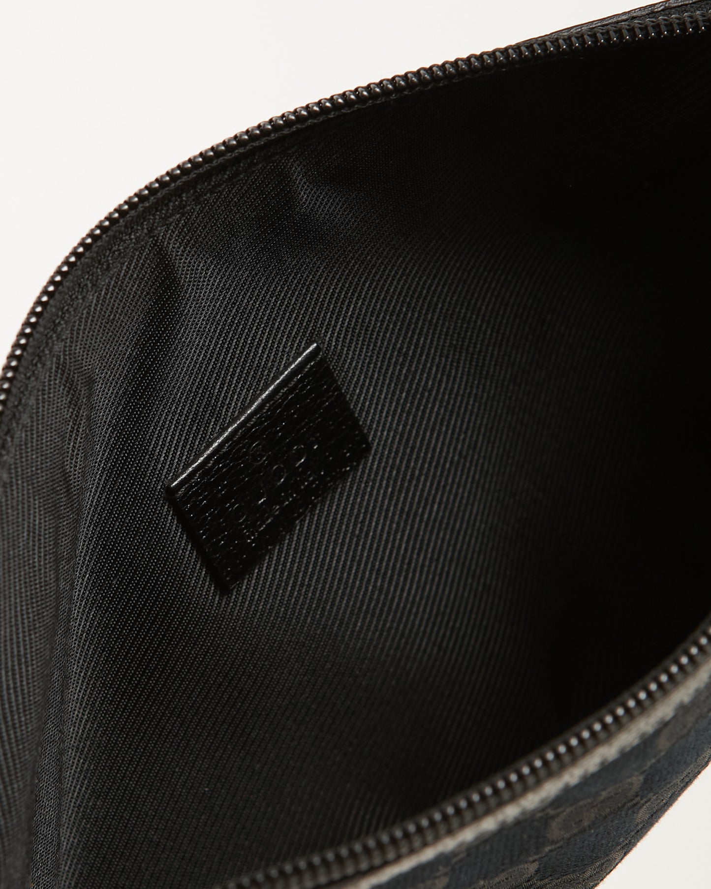 Gucci Black GG Canvas Abbey Pochette Shoulder Bag