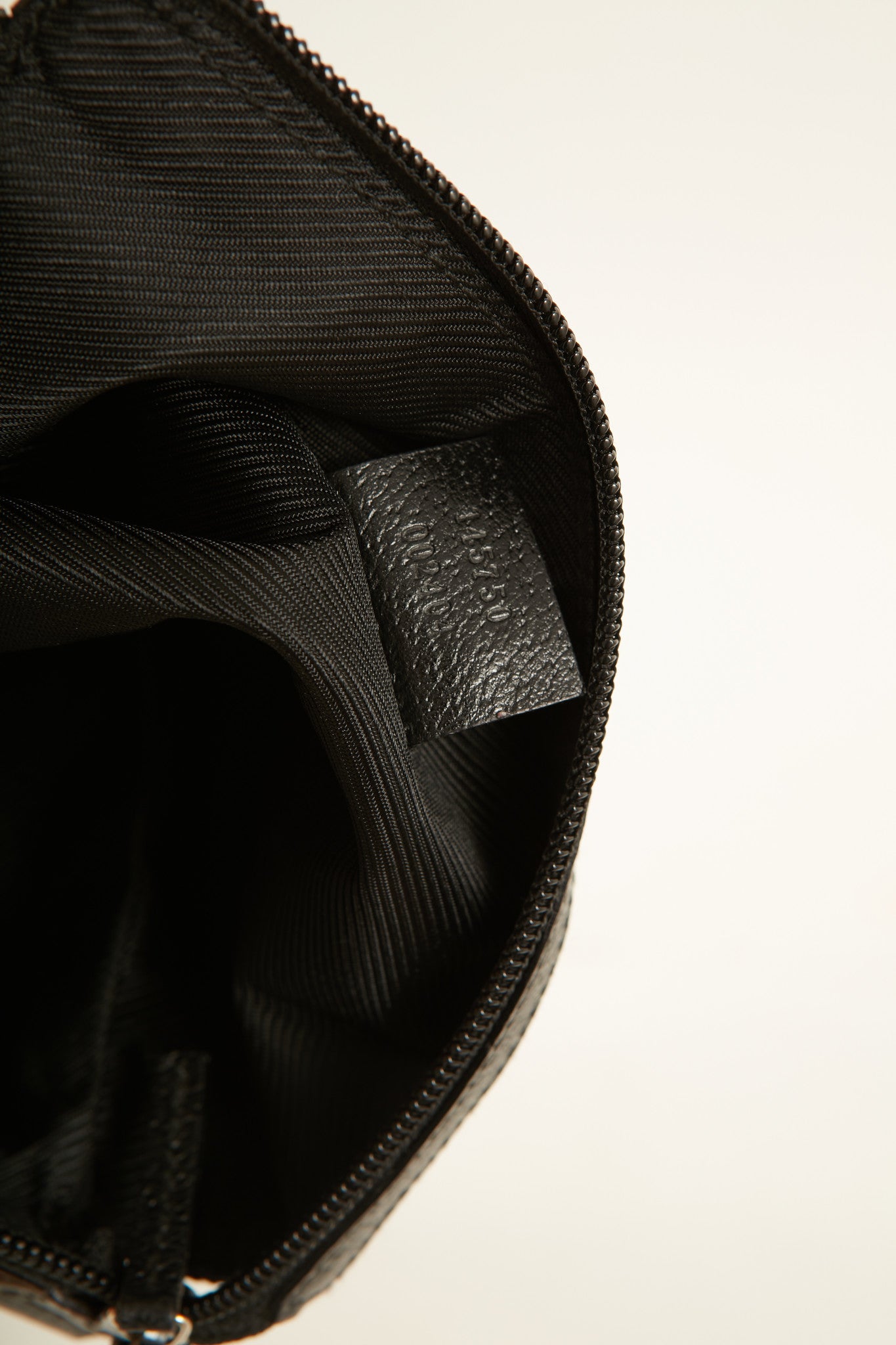 Gucci Black GG Canvas Abbey Pochette Shoulder Bag