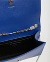 Saint Laurent Blue Leather Medium Kate Chain Shoulder Bag