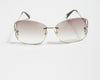Louis Vuitton Silver Rimless M0122 Lily Sunglasses
