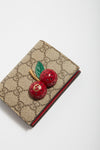 Gucci GG Supreme Cherries Snap Card Case Wallet