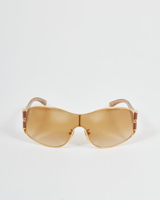 Louis Vuitton Brown Lense Signature M1060 Sunglasses