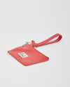 Moschino "Love Moschino" Red Leather Key Pouch