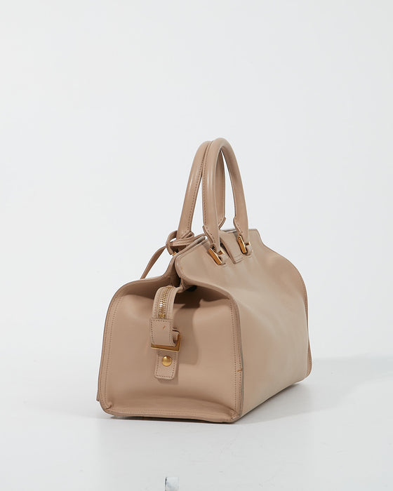 Saint Laurent Beige Leather Cabas Chyc Bag