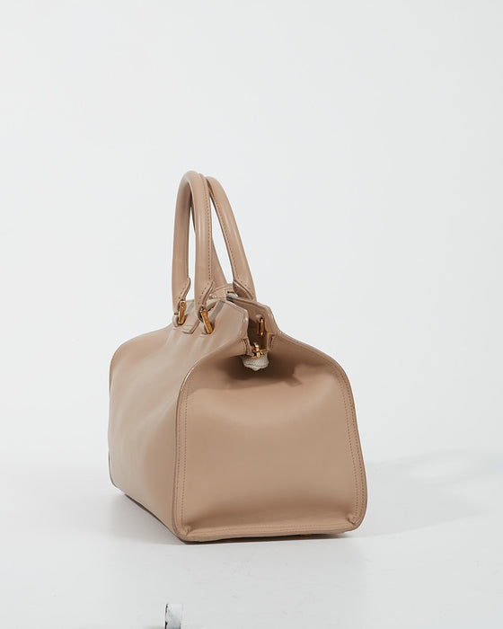 Saint Laurent Beige Leather Cabas Chyc Bag