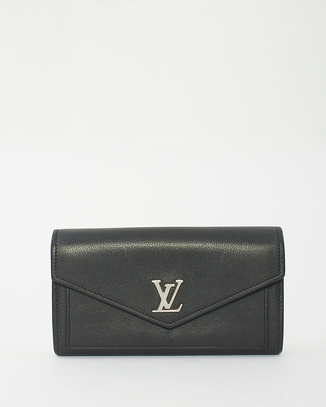 Louis Vuitton Portefeuille long My Lock Me en cuir noir