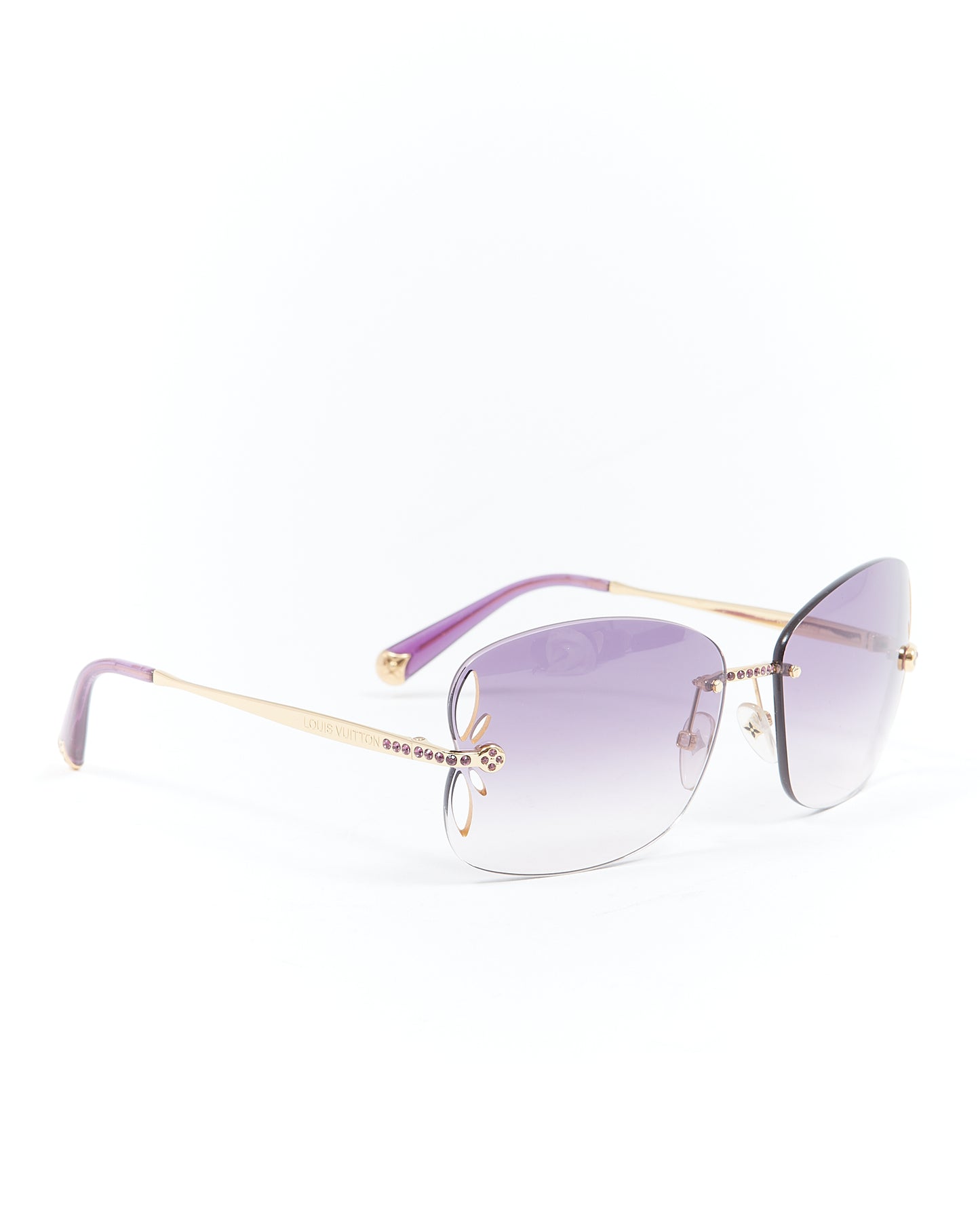 Louis Vuitton Purple Lense Cut Out Z0544U Sunglasses