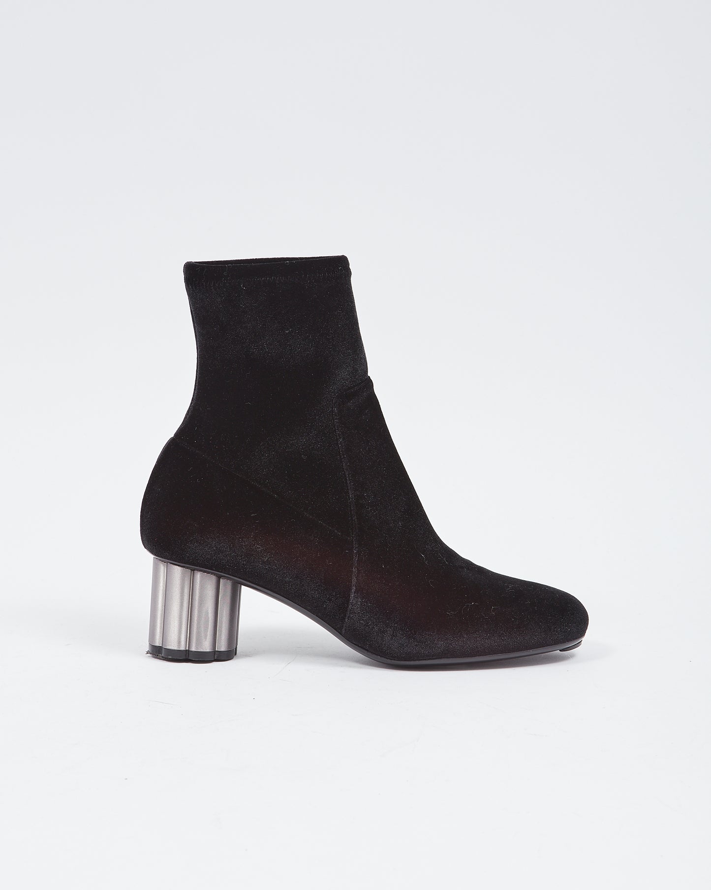 Salvatore Ferragamo Bottines Catania en velours noir - 9,5