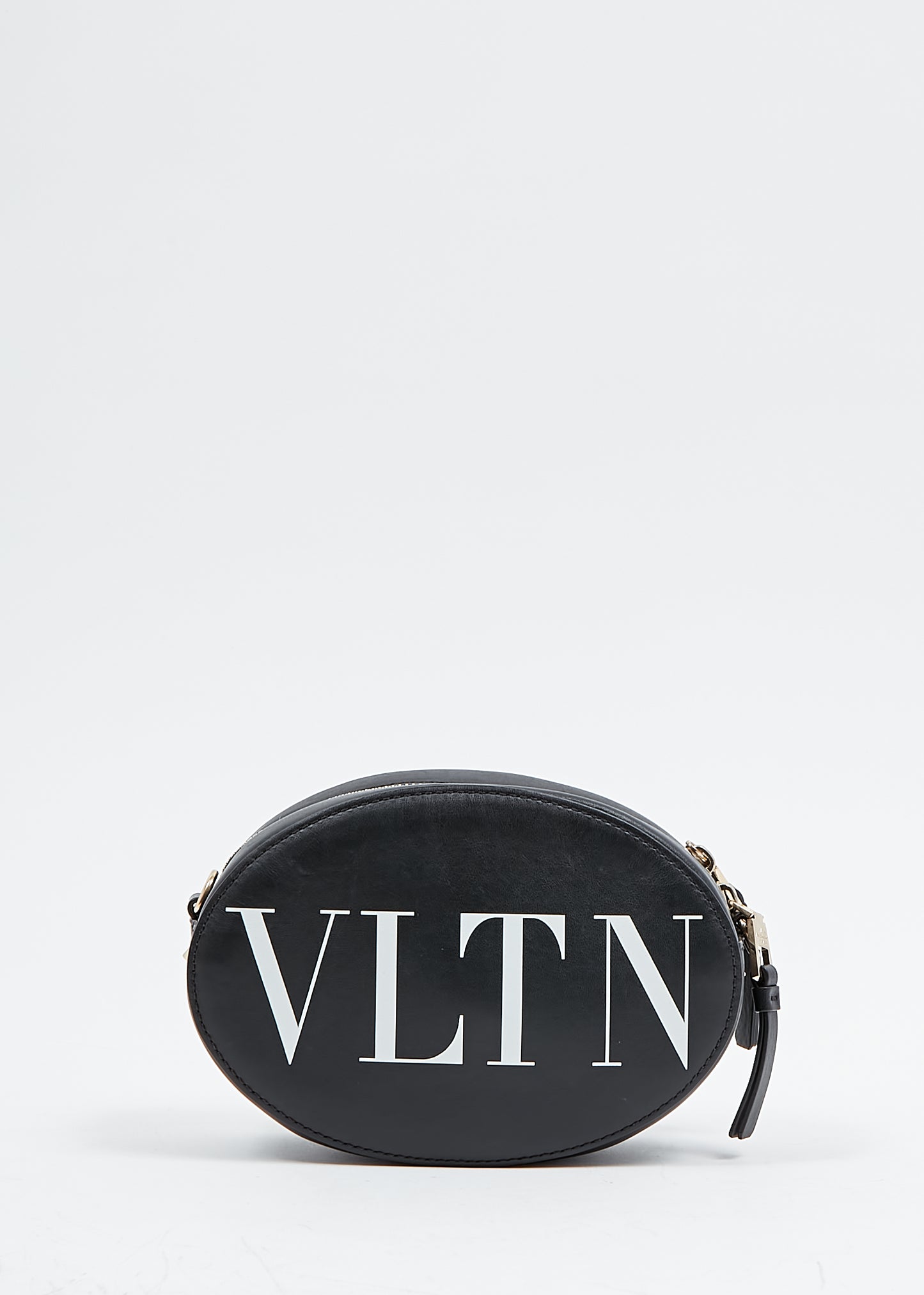 Sac à bandoulière Rockstud en cuir noir avec logo VLTN Valentino
