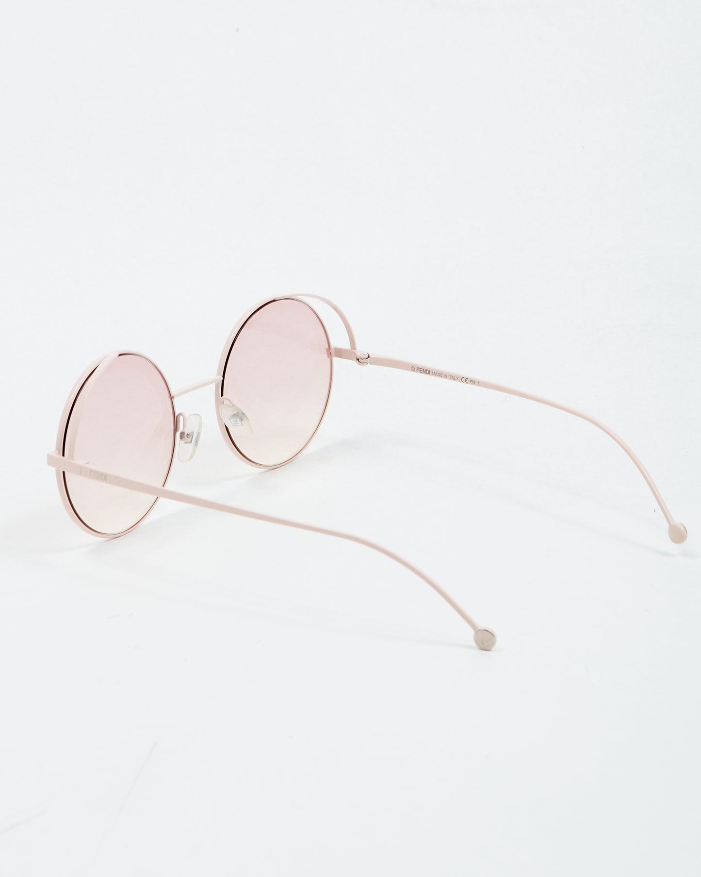Fendi Pink Metal Round Frame FF0343/S Sunglasses