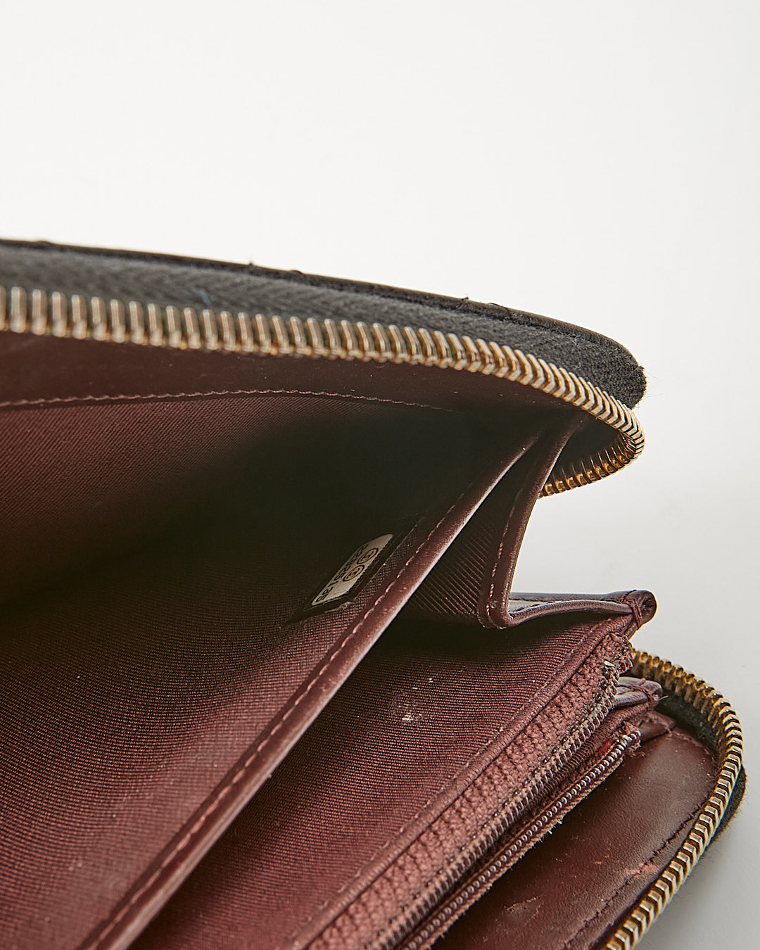 Chanel Black Caviar Leather Quilted Large Gusset Continental Wallet